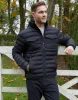 Black Funnel Neck Puffer Jacket sold by Threadbare