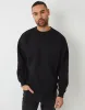 Black Relaxed Fit Crew Neck Sweatshirt sold by Threadbare