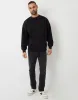 Black Relaxed Fit Crew Neck Sweatshirt sold by Threadbare