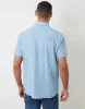 Threadbare Men's Denim Blue Short Sleeve Linen Blend Shirt sold by Threadbare