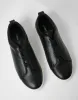 Threadbare Men's Black Faux Leather Elastic Lace Slip On Trainers sold by Threadbare