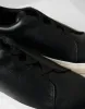 Threadbare Men's Black Faux Leather Elastic Lace Slip On Trainers sold by Threadbare
