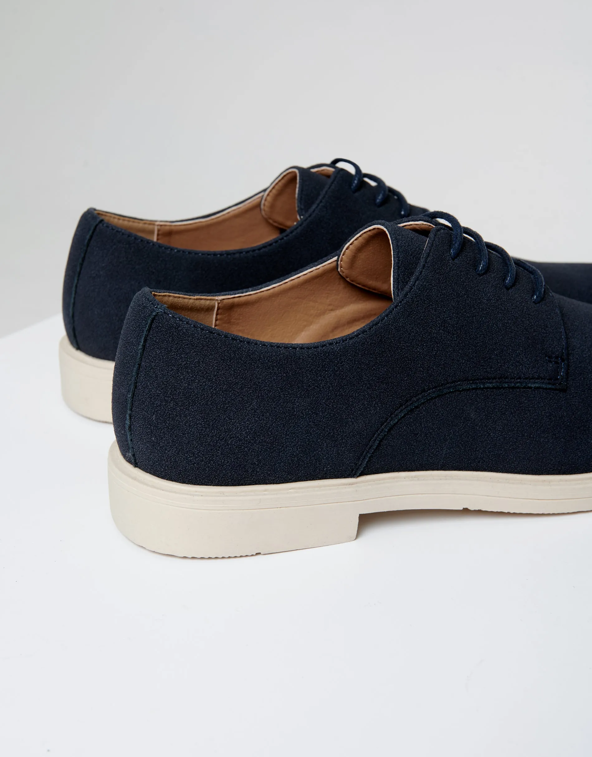 Navy Faux Suede Desert Shoes sold by Threadbare product image thumbnail 4
