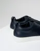 Threadbare Men's Navy Faux Leather Elastic Lace Slip On Trainers sold by Threadbare