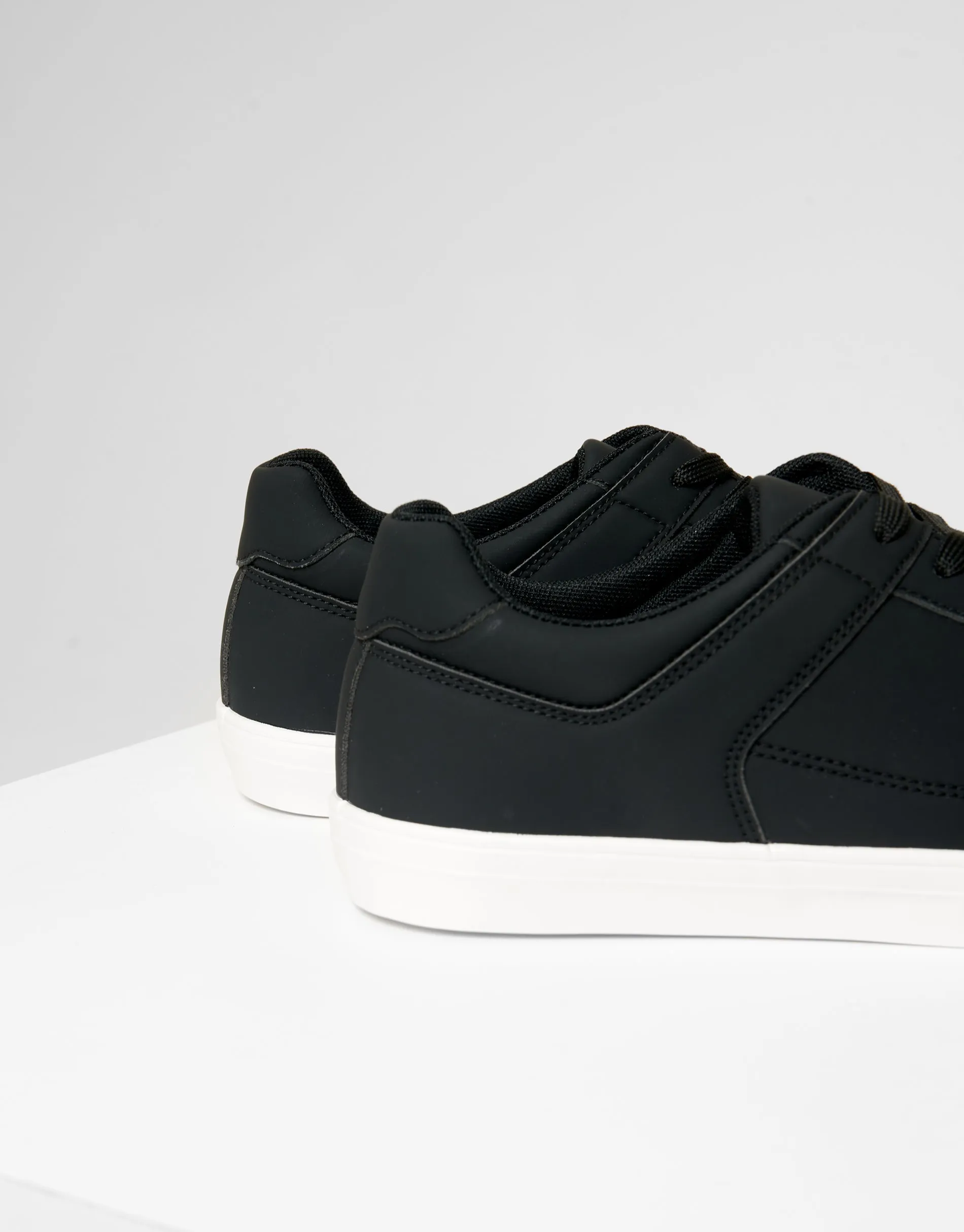 Black Court Trainers sold by Threadbare product image thumbnail 4