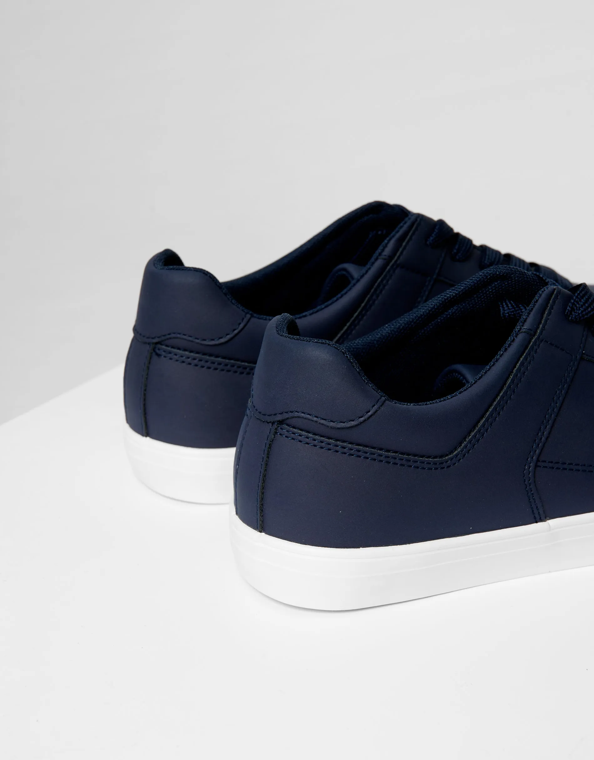 Navy Court Trainers sold by Threadbare product image thumbnail 4