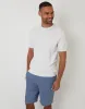 Denim Blue Linen Blend Shorts sold by Threadbare