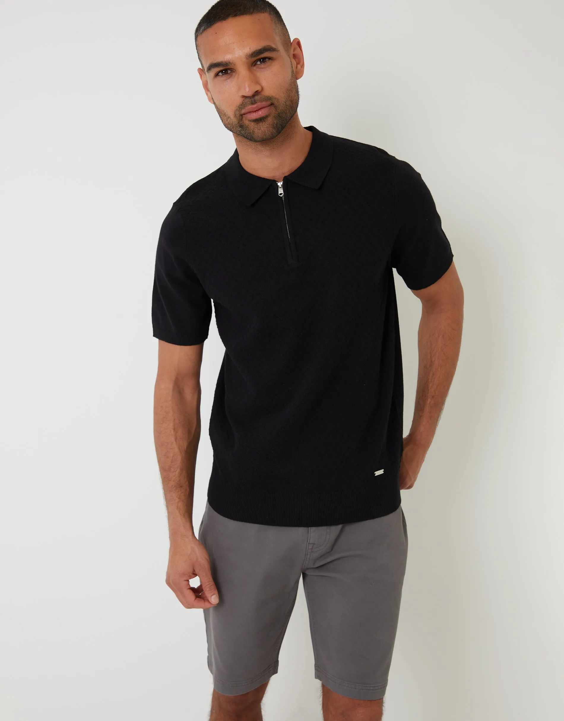 Threadbare Men's Slate Grey Stretch 5 Pocket Chino Shorts sold by Threadbare product image thumbnail 3