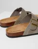 Threadbare Men's Stone Slip On Two Buckle Strap Sandals sold by Threadbare