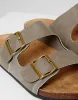 Threadbare Men's Stone Slip On Two Buckle Strap Sandals sold by Threadbare
