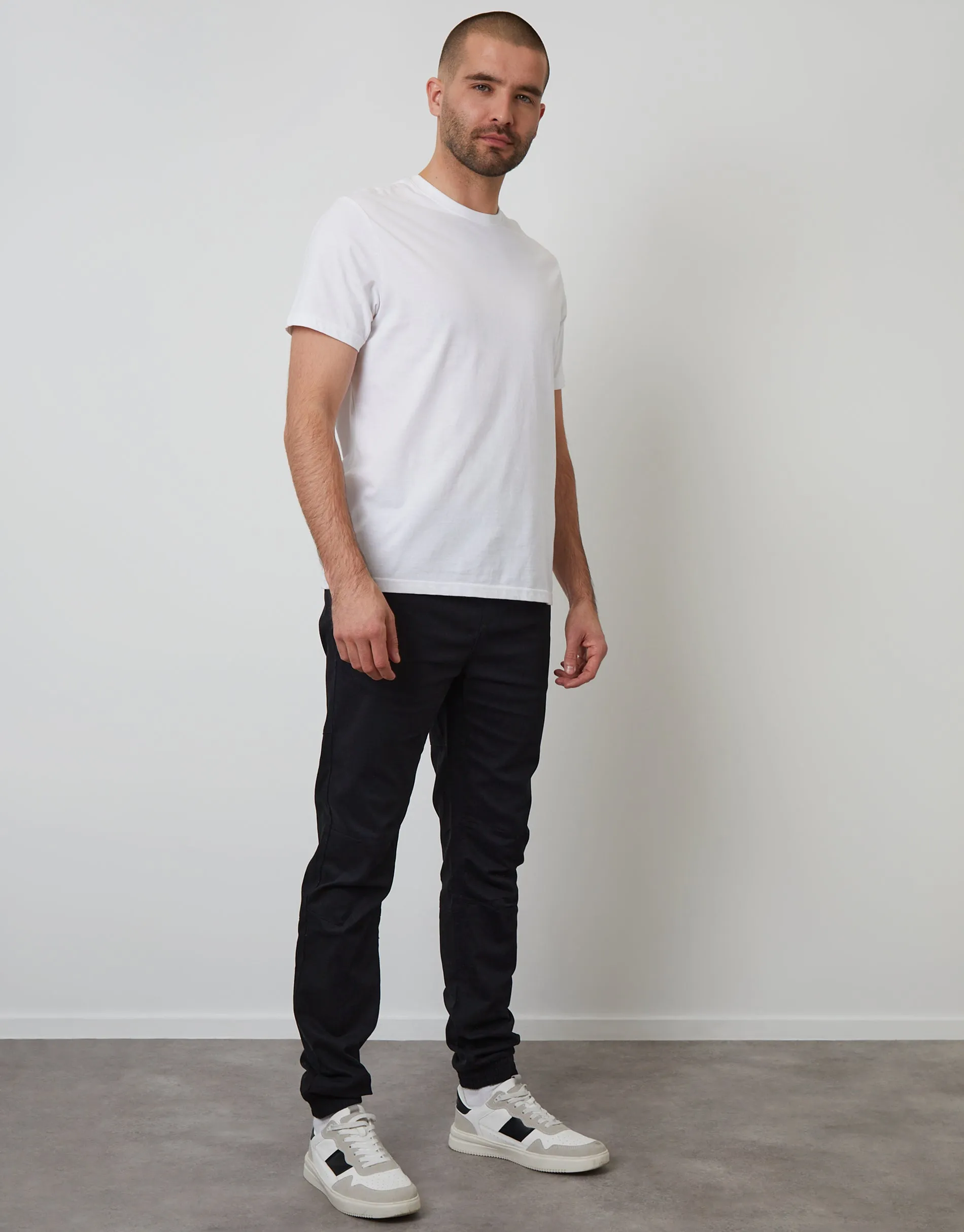 Black Jogger Style Drawcord Trousers sold by Threadbare product image thumbnail 3