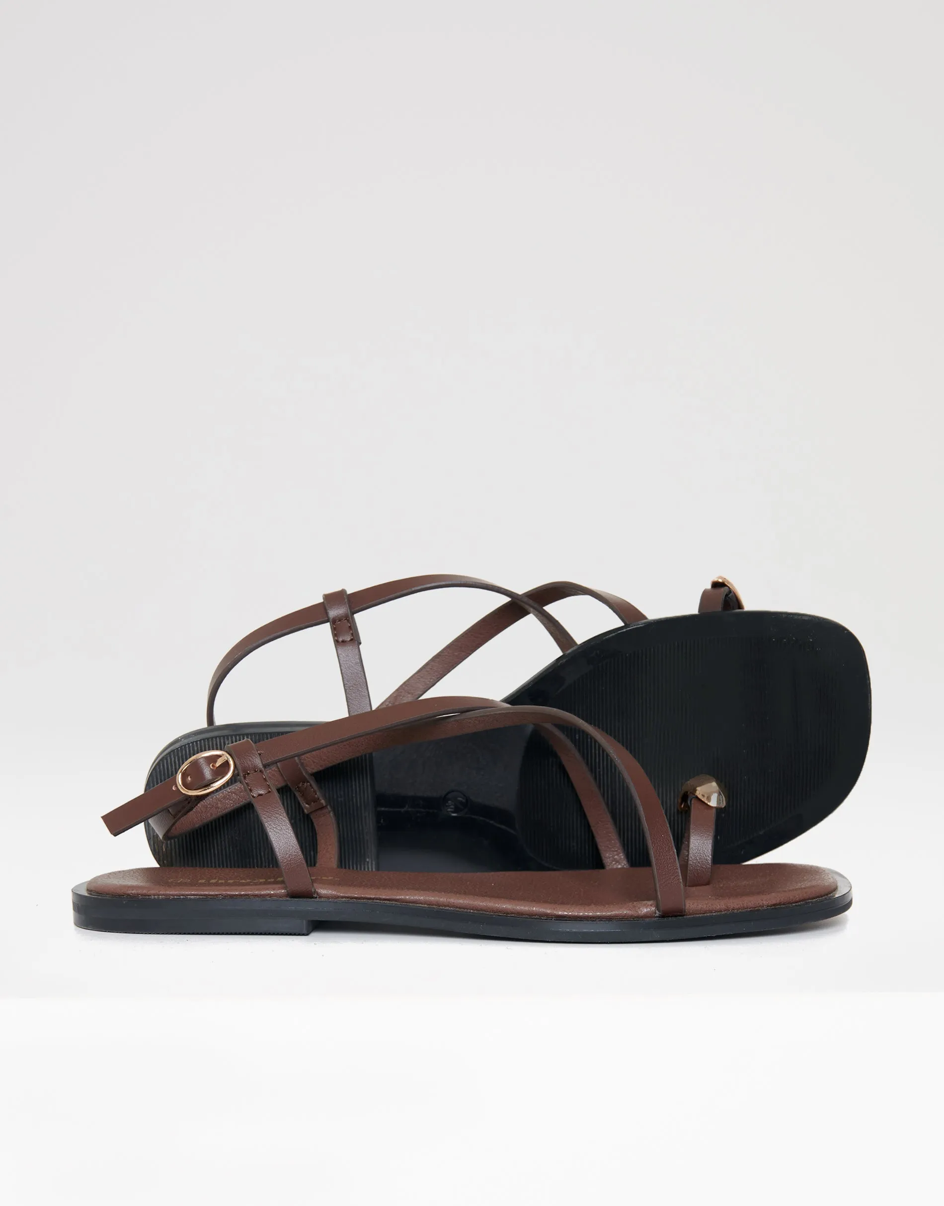 Threadbare Women's Chocolate Brown Back Strap Sandals sold by Threadbare product image thumbnail 4