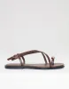 Threadbare Women's Chocolate Brown Back Strap Sandals sold by Threadbare