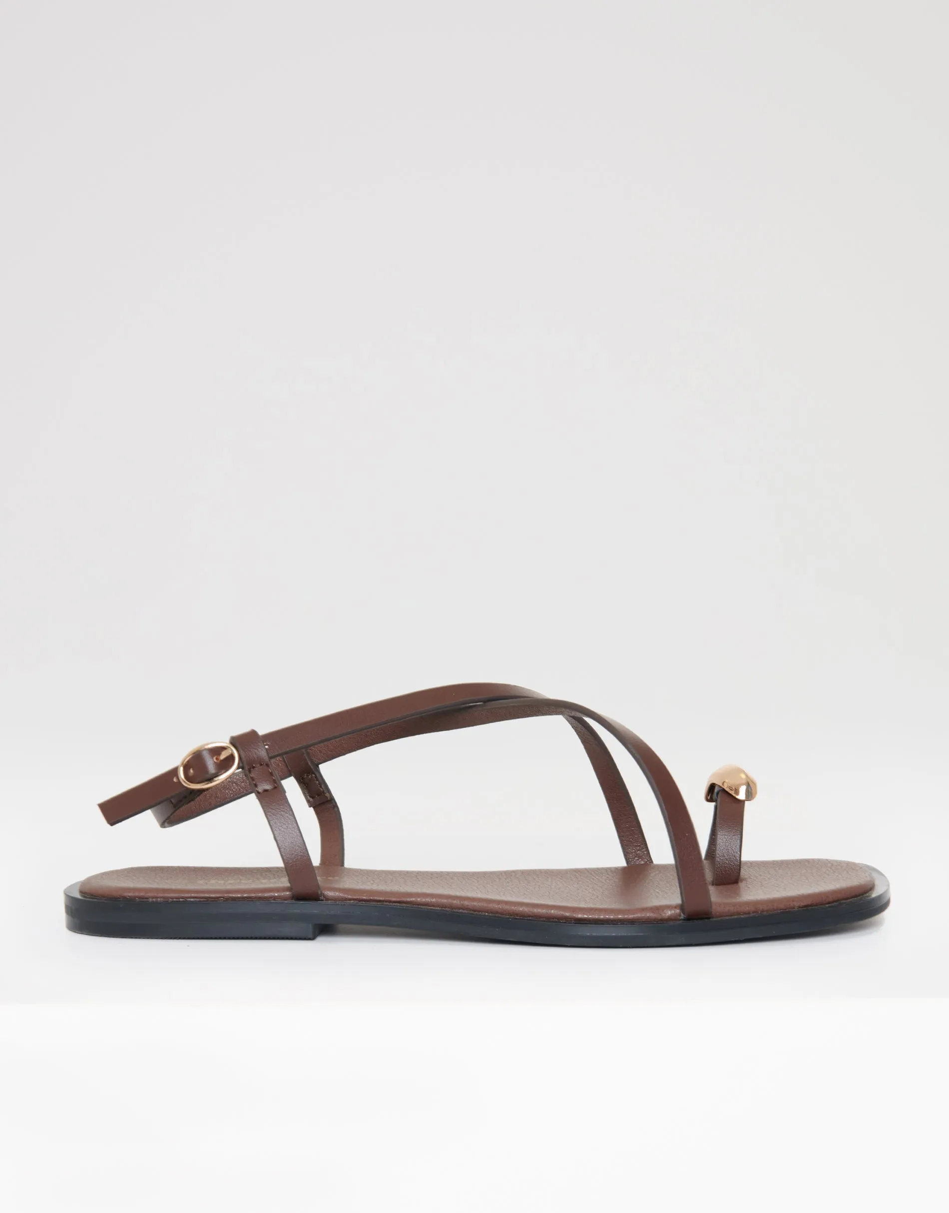 Threadbare Women's Chocolate Brown Back Strap Sandals sold by Threadbare product image thumbnail 2