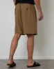 Threadbare Men's Dark Stone Linen Blend Pleated Loose Fit Shorts sold by Threadbare