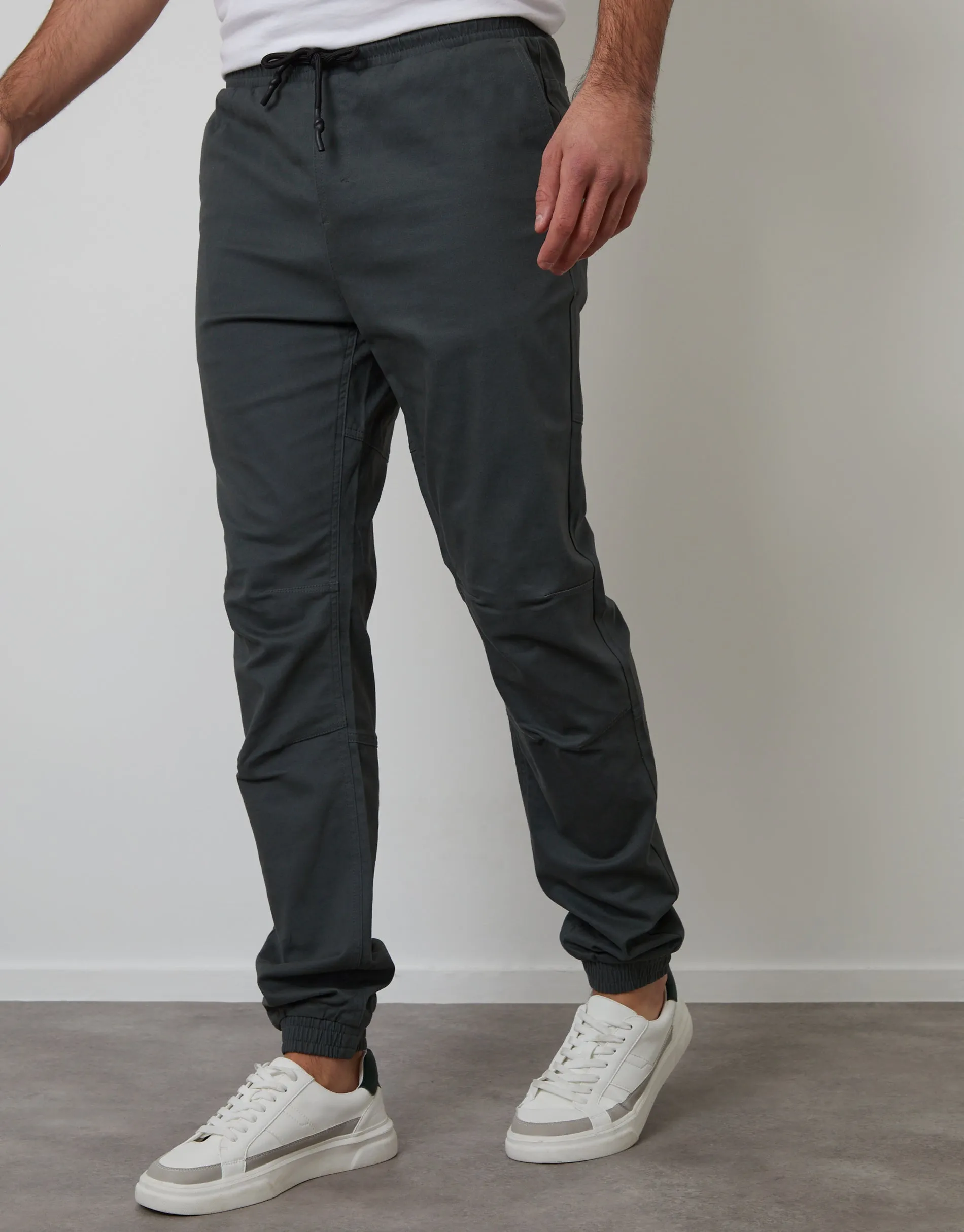 Green Grey Jogger Style Drawcord Trousers sold by Threadbare