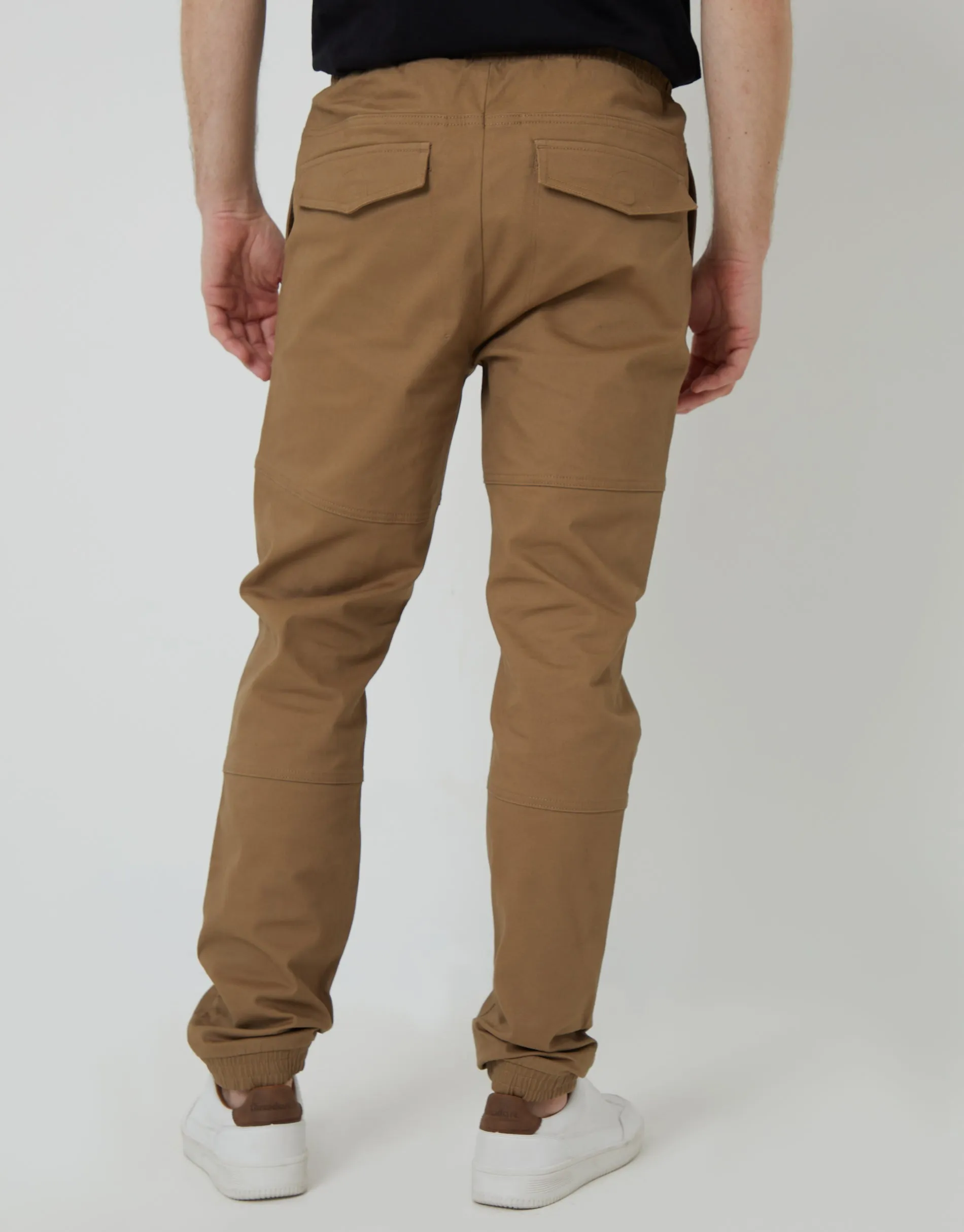 Dark Stone Jogger Style Drawcord Trousers sold by Threadbare product image thumbnail 2