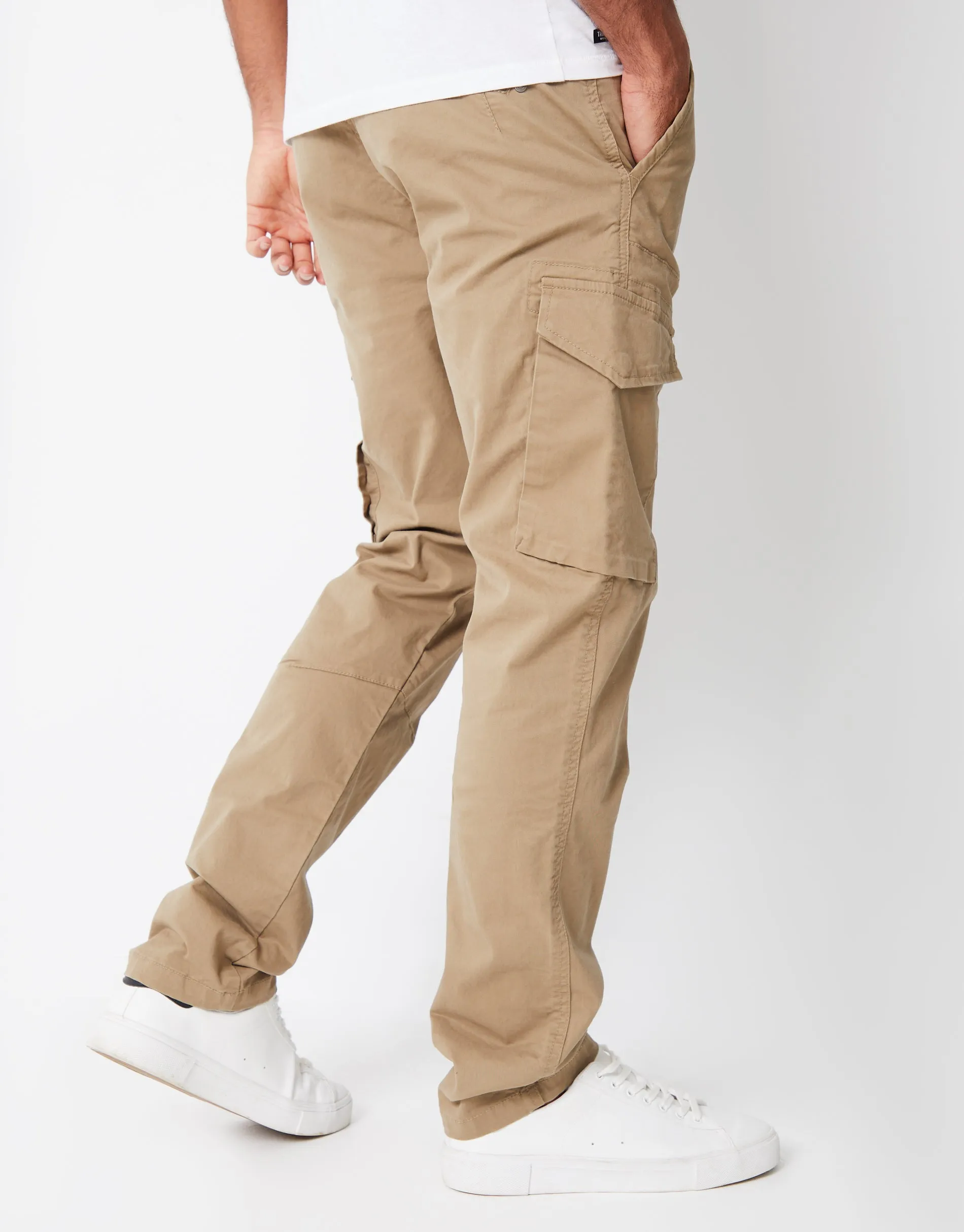 Dark Stone Cargo Style Trouser sold by Threadbare product image thumbnail 2