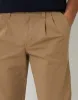 Dark Stone Relaxed Fit Stretch Chino Trousers sold by Threadbare