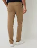 Dark Stone Relaxed Fit Stretch Chino Trousers sold by Threadbare