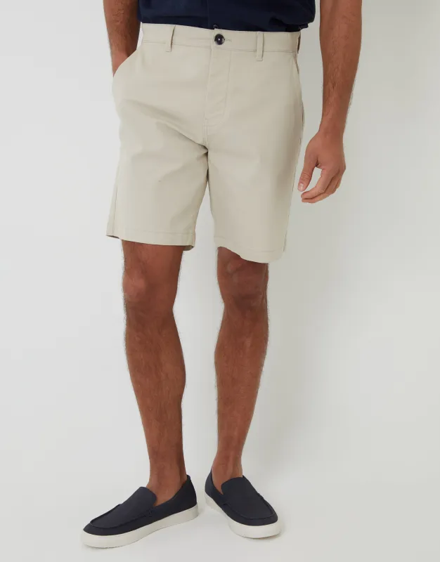 Threadbare Men's Light Stone Regular Fit Stretch Chino Shorts sold by Threadbare