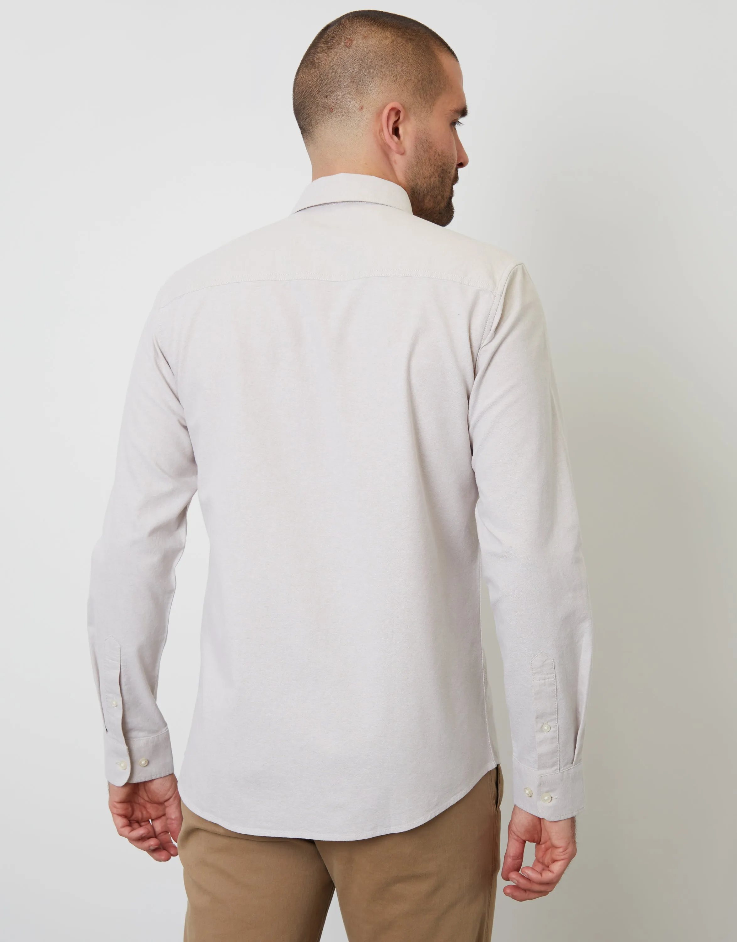 Stone Cotton Long Sleeve Shirt sold by Threadbare product image thumbnail 2