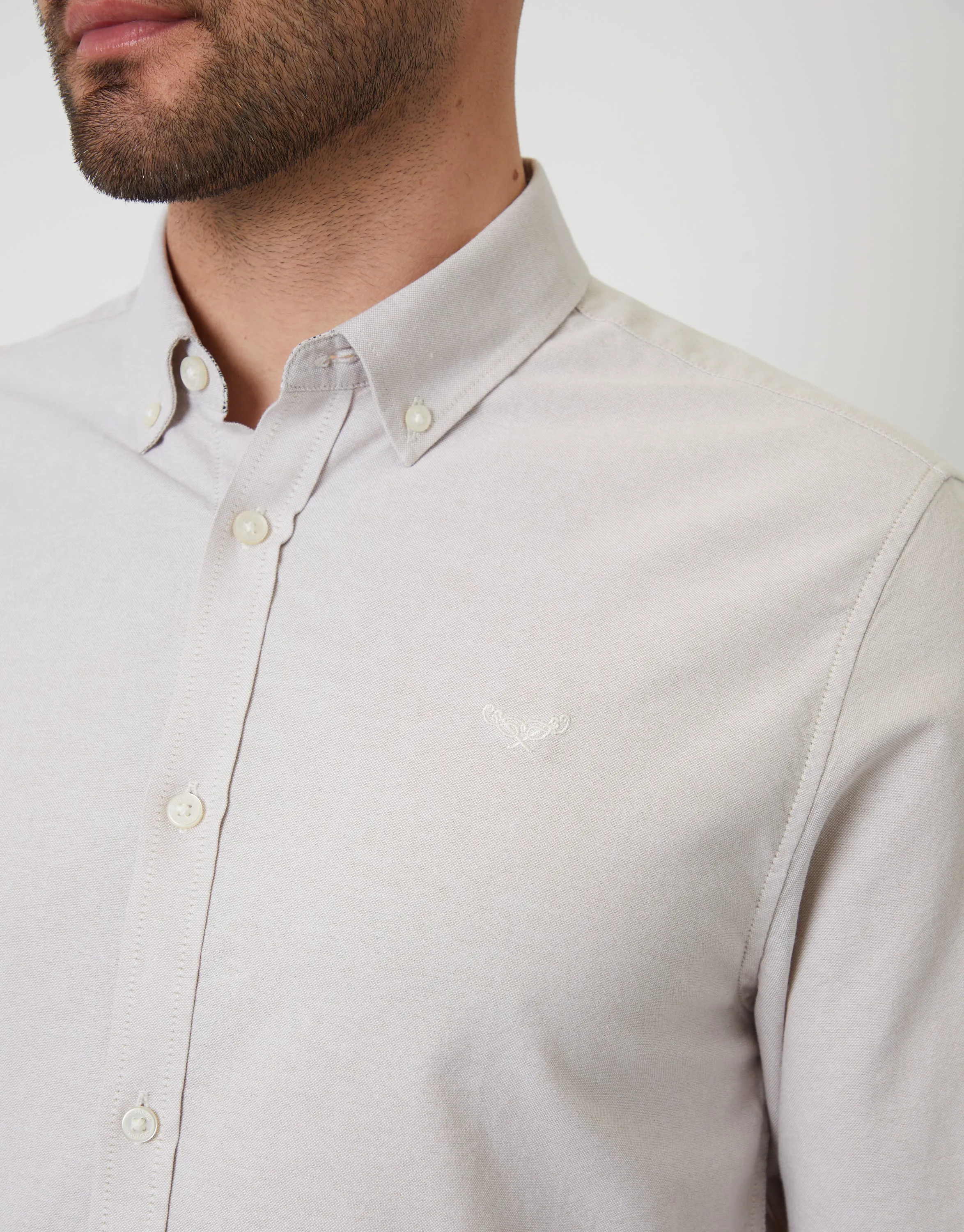 Stone Cotton Long Sleeve Shirt sold by Threadbare product image thumbnail 4