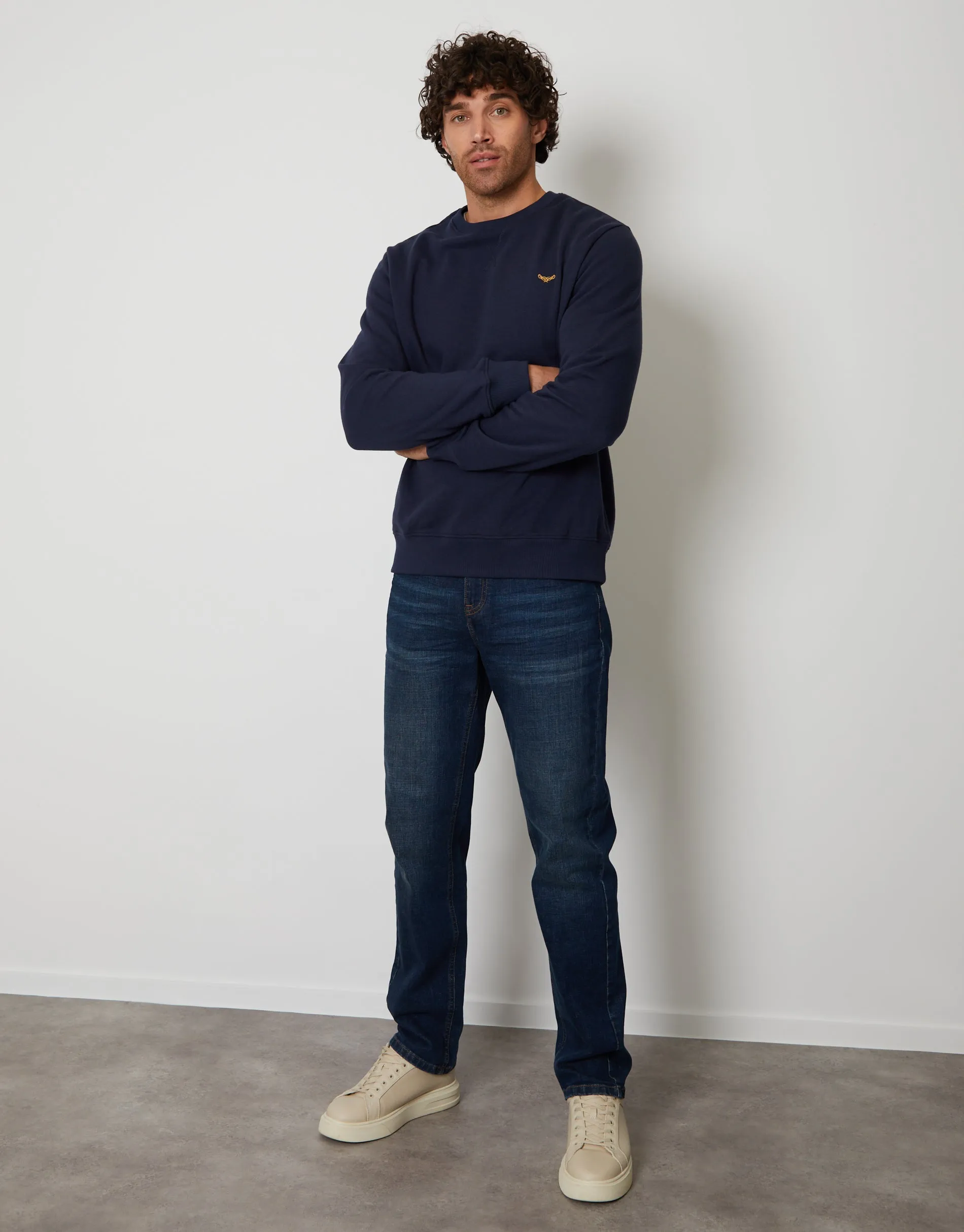 Dark Mix Crew Neck Sweatshirts (3 Pack) sold by Threadbare product image thumbnail 4