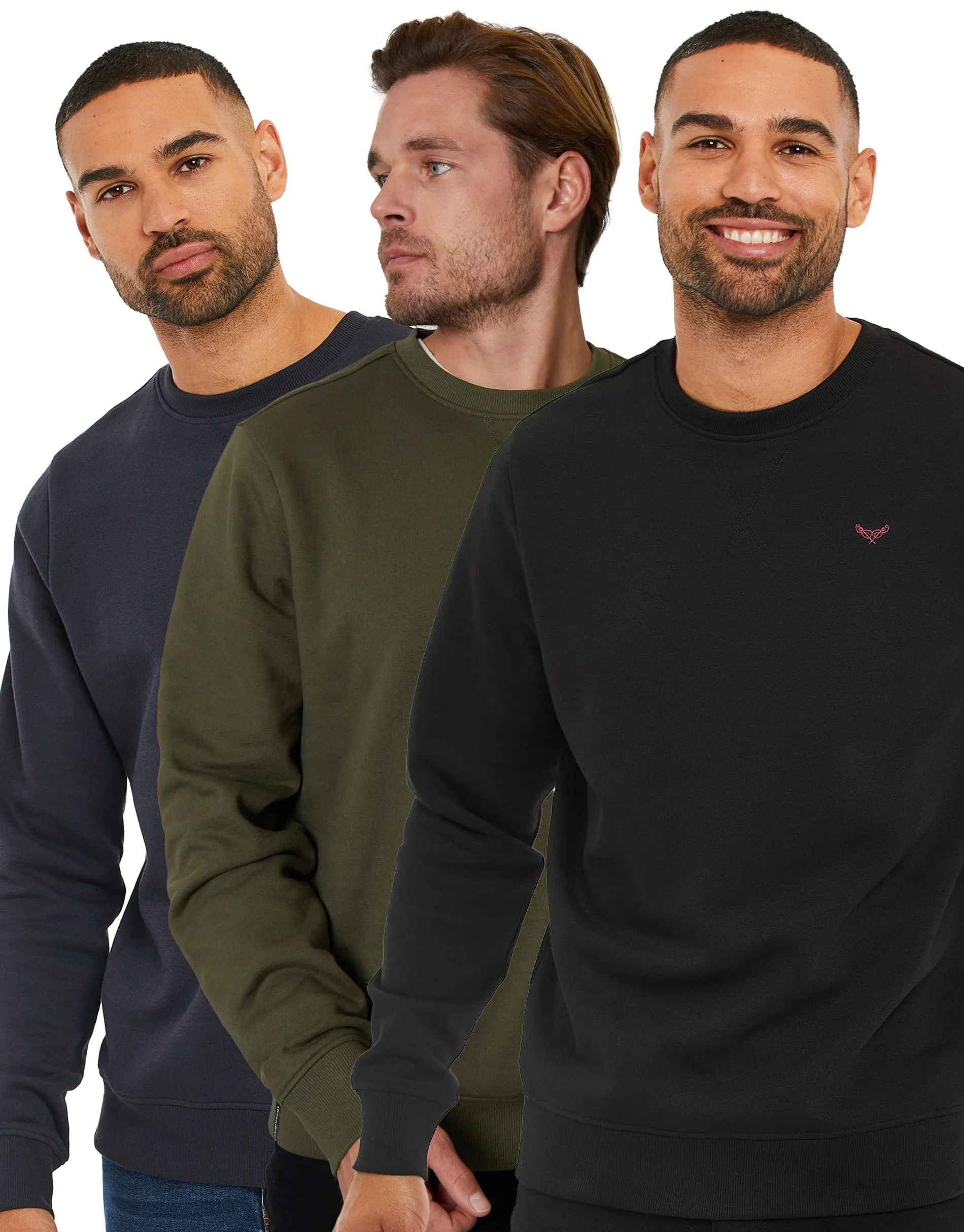 Assorted Crew Neck Sweatshirts (3 Pack) sold by Threadbare
