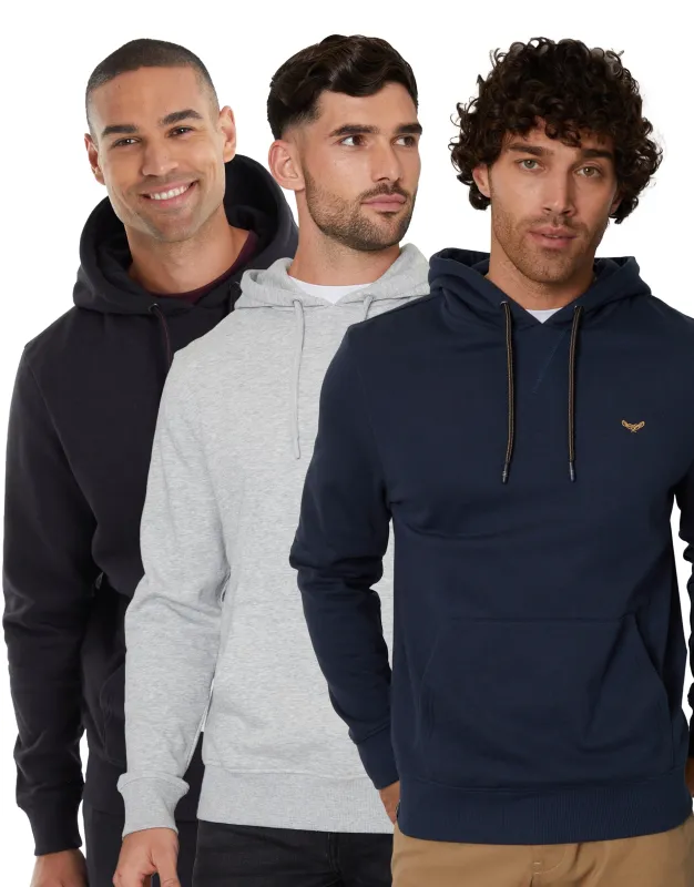 Dark Mix Overhead Hoodies (3 Pack) sold by Threadbare
