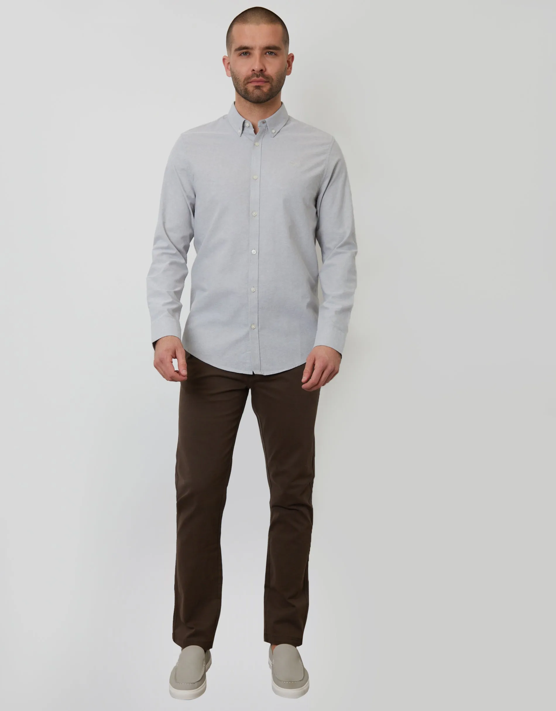Sage Green Cotton Long Sleeve Shirt sold by Threadbare product image thumbnail 3