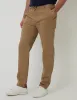 Threadbare Men's Dark Stone Elasticated Waist Chino Trousers sold by Threadbare