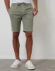 Threadbare Men's Sage Green Elasticated Waist Regular Fit Stretch Chino Shorts sold by Threadbare