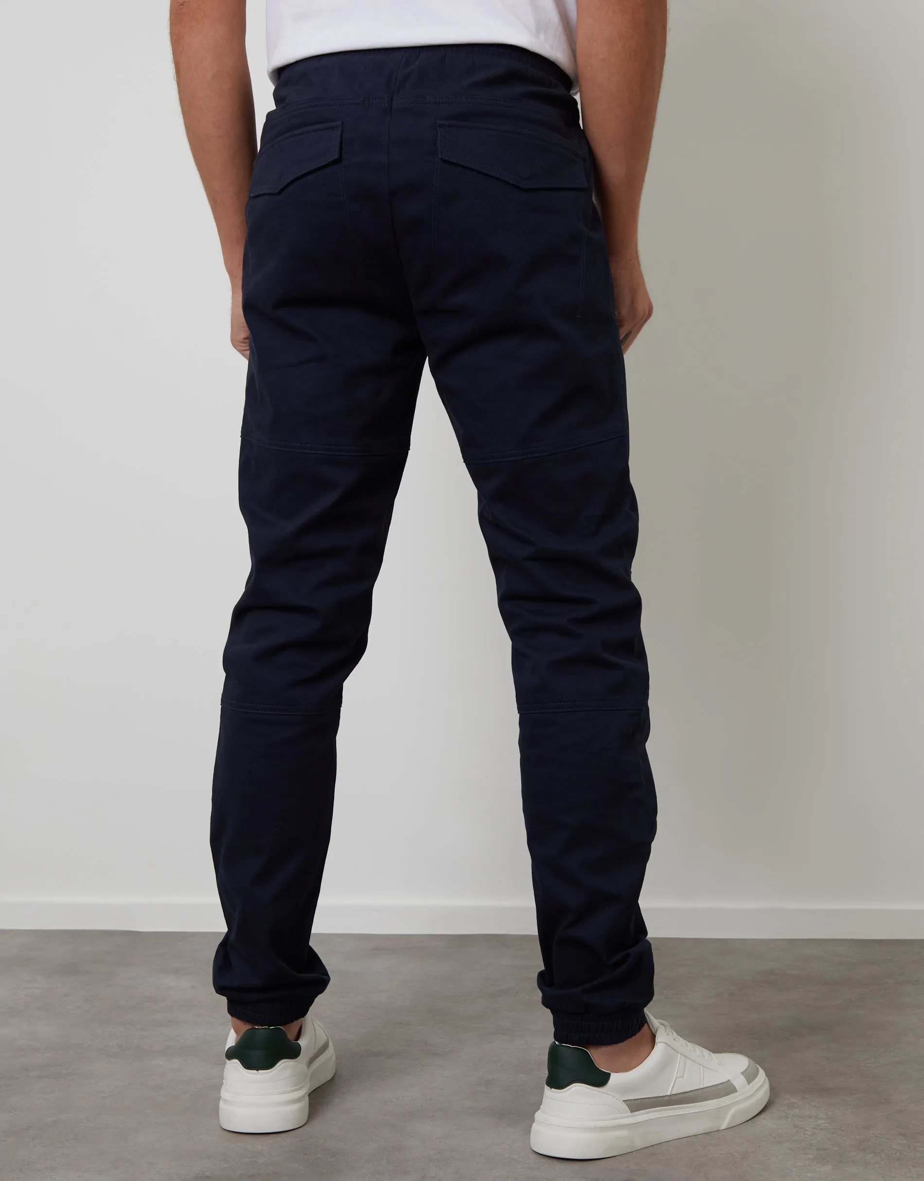 Navy Jogger Style Drawcord Trousers sold by Threadbare product image thumbnail 2