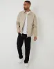 Threadbare Men's Stone Cotton Twill Lightweight Collared Jacket sold by Threadbare