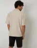 Stone Textured Revere Collar Short Sleeve Shirt sold by Threadbare