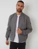 Threadbare Men's Slate Grey Showerproof Classic Bomber Jacket sold by Threadbare