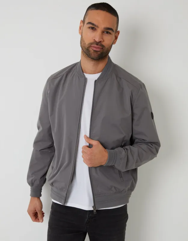 Threadbare Men's Slate Grey Showerproof Classic Bomber Jacket sold by Threadbare