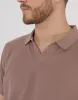 Threadbare Men's Brown Open Neck Collar Polo Shirt sold by Threadbare
