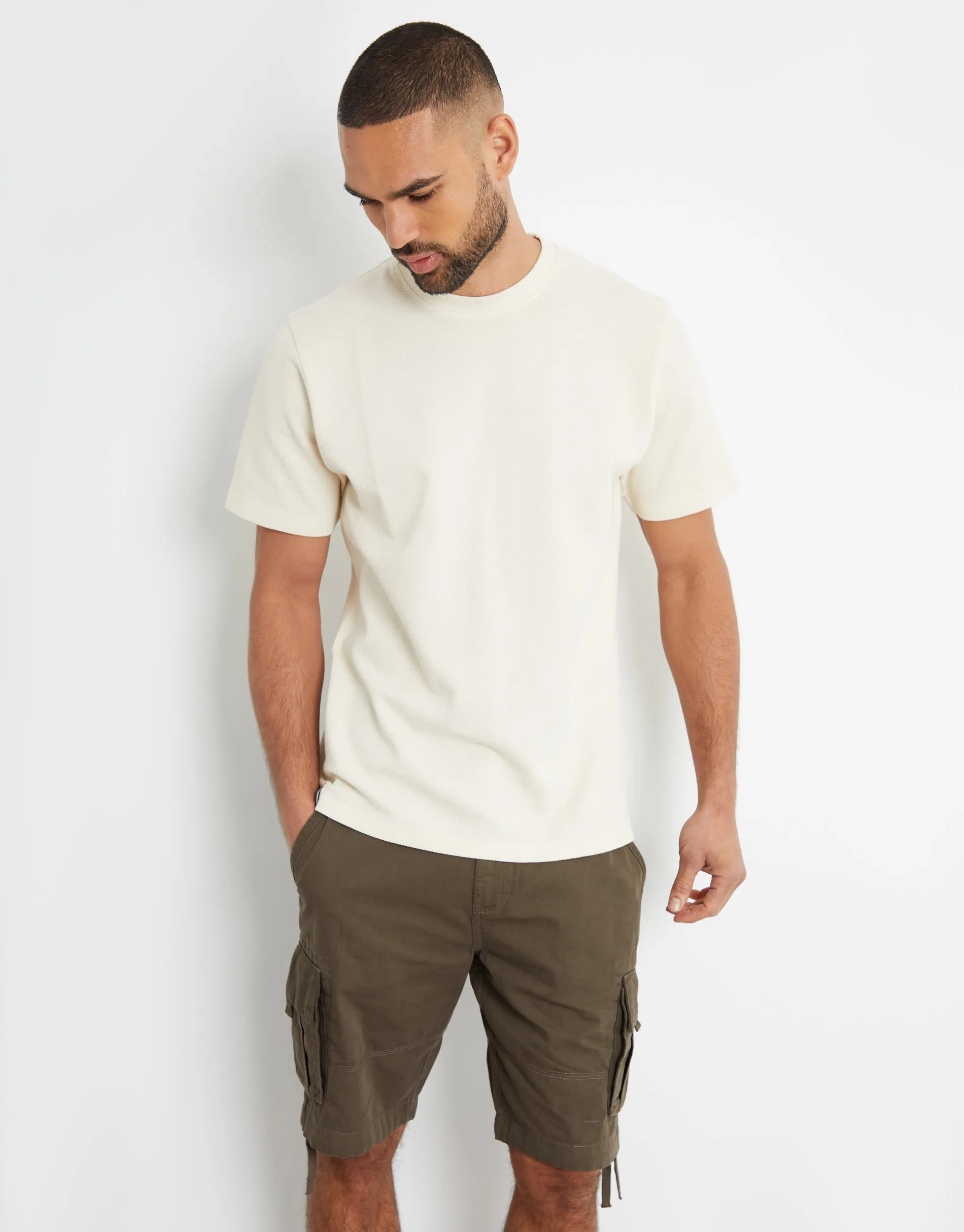 Men's Chocolate Cargo Shorts sold by Threadbare product image thumbnail 3