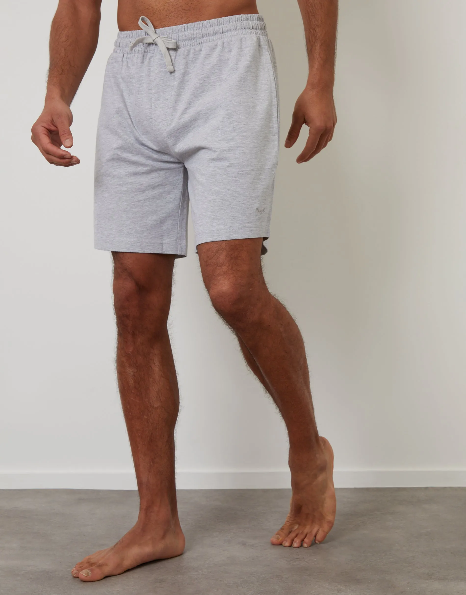 Grey Marl & Sage Green Lounge Shorts (2 Pack) sold by Threadbare product image thumbnail 3