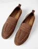 Threadbare Men's Tan Brown Faux Suede Woven Loafers sold by Threadbare