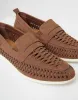 Threadbare Men's Tan Brown Faux Suede Woven Loafers sold by Threadbare