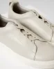 Grey Faux Leather Elastic Lace Slip On Trainers sold by Threadbare