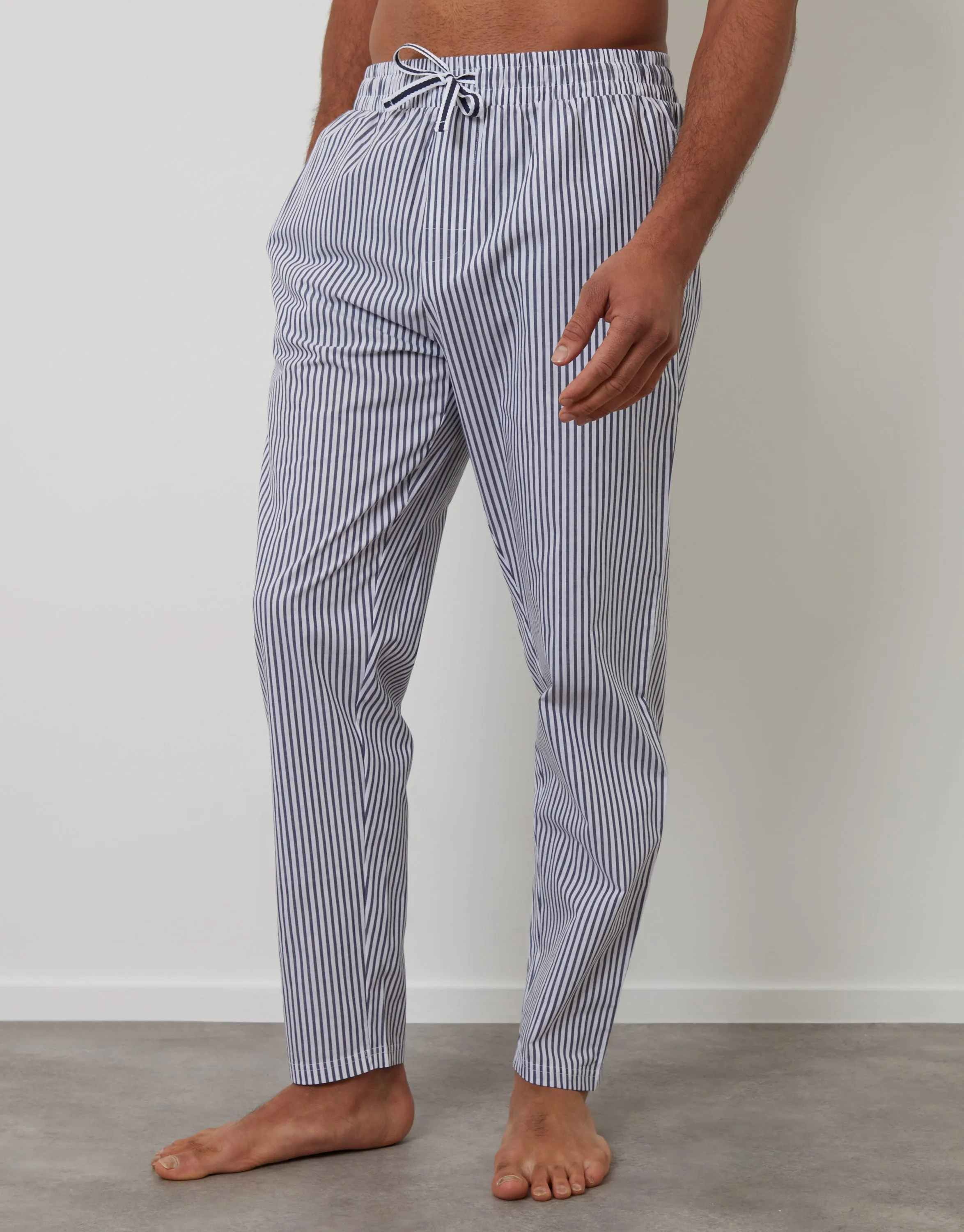 Blue Cotton Poplin Lounge Pants (2 Pack) sold by Threadbare product image thumbnail 4