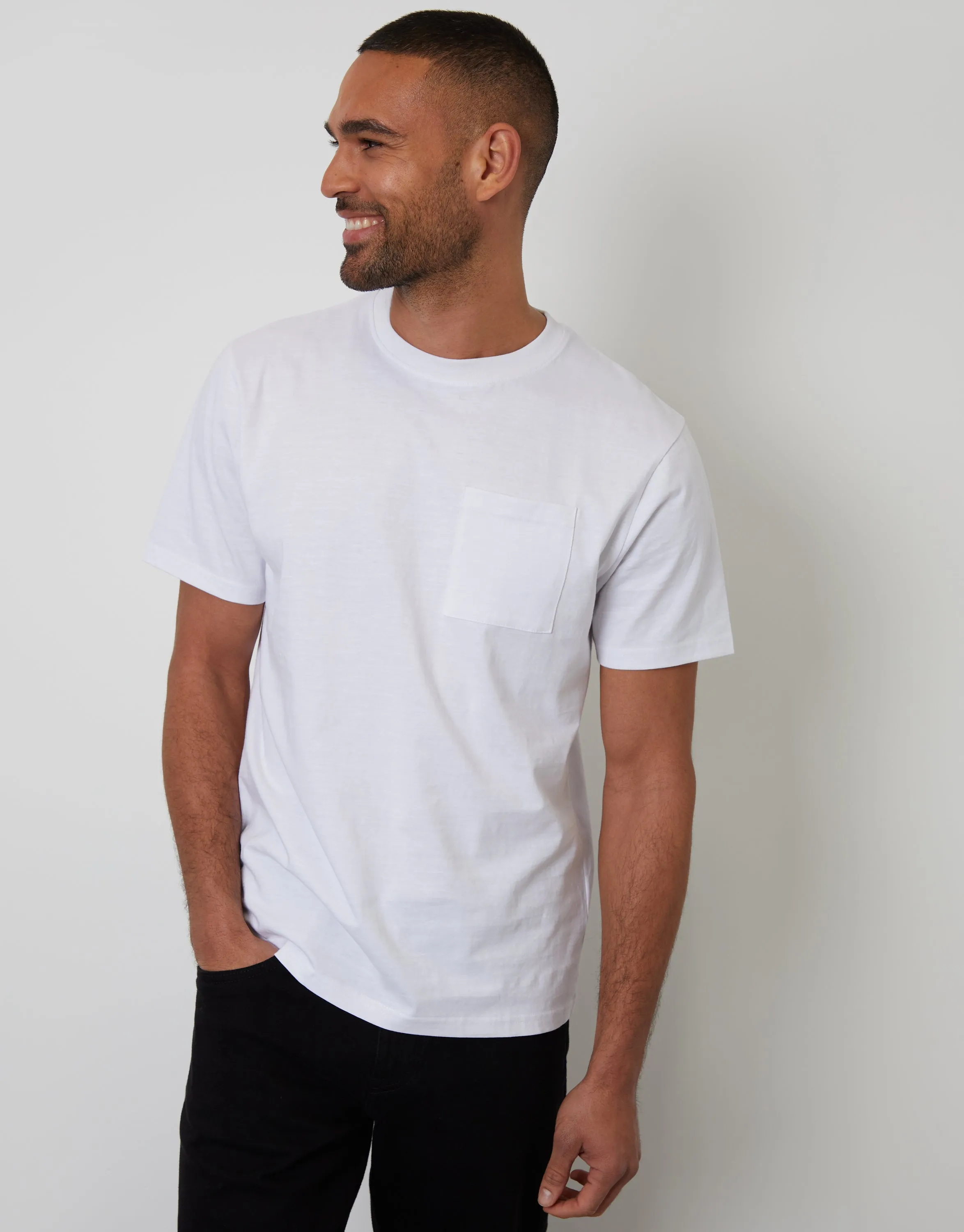 Multi Cotton Jersey Slub Crew Neck T-Shirts (3 Pack) sold by Threadbare product image thumbnail 2