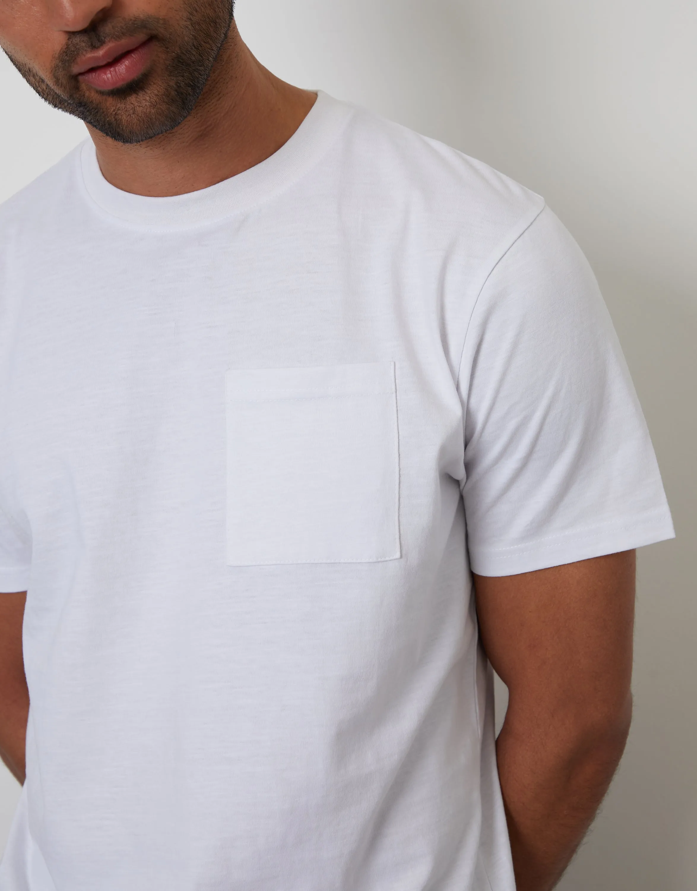 Multi Cotton Jersey Slub Crew Neck T-Shirts (3 Pack) sold by Threadbare product image thumbnail 5