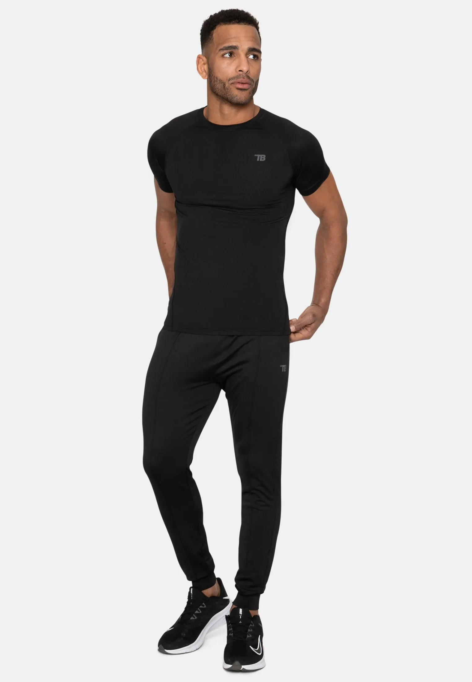 Men's Black Mix Muscle Fit Gym T-Shirts (2 Pack) sold by Threadbare product image thumbnail 4