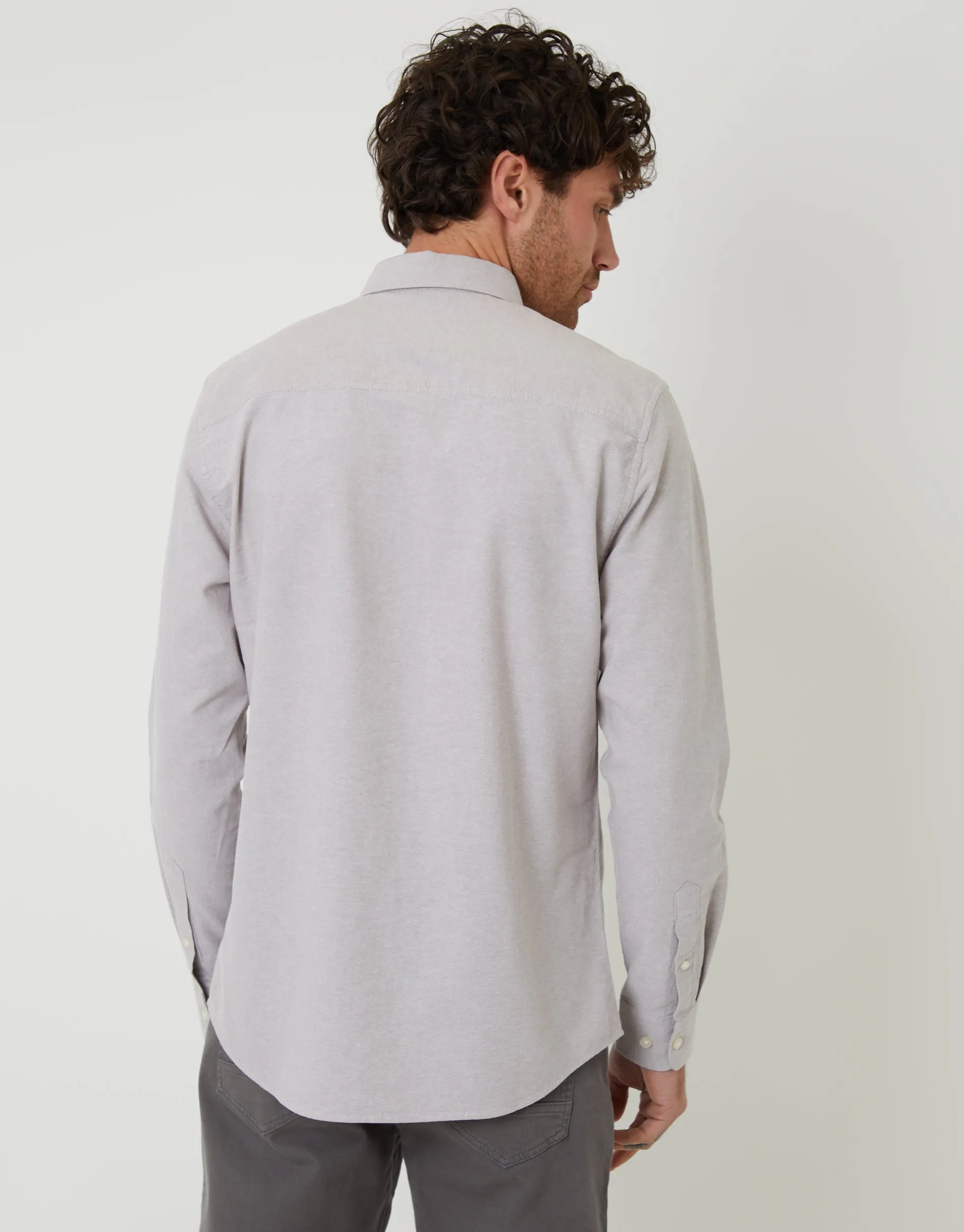 Taupe Cotton Long Sleeve Shirt sold by Threadbare product image thumbnail 2