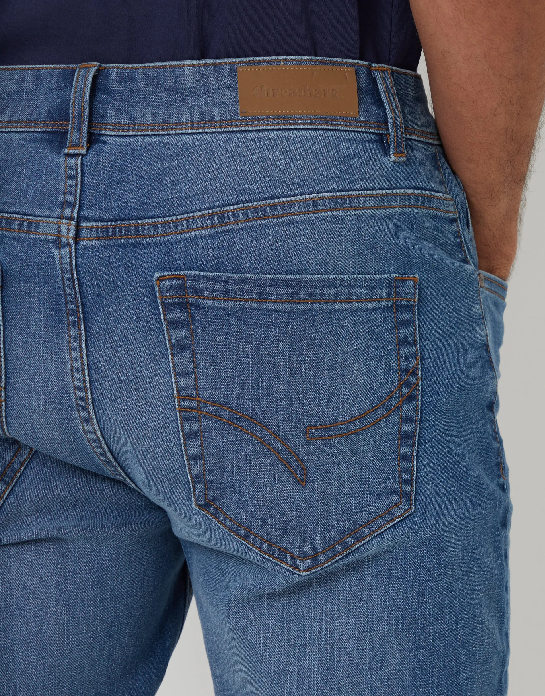 Light Wash Slim Fit Jeans sold by Threadbare product image thumbnail 4